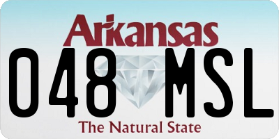 AR license plate 048MSL