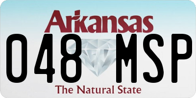 AR license plate 048MSP