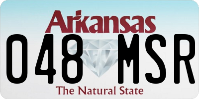 AR license plate 048MSR