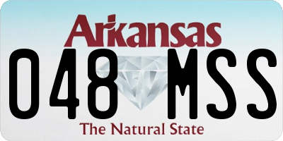AR license plate 048MSS