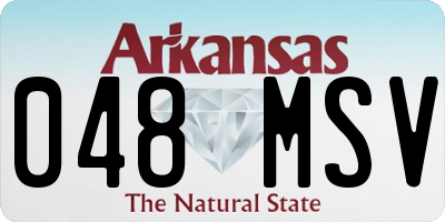 AR license plate 048MSV
