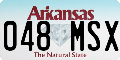 AR license plate 048MSX