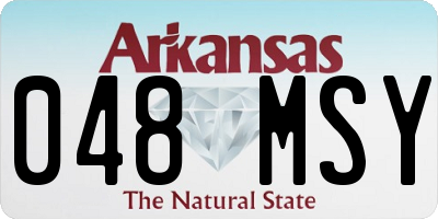 AR license plate 048MSY