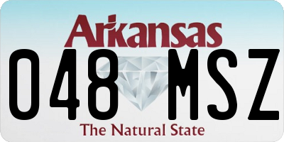 AR license plate 048MSZ