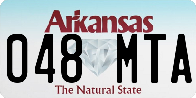 AR license plate 048MTA