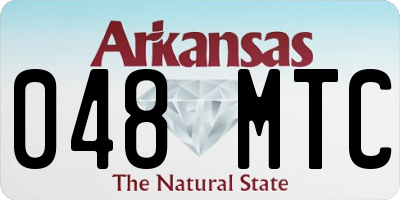 AR license plate 048MTC