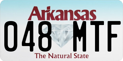 AR license plate 048MTF