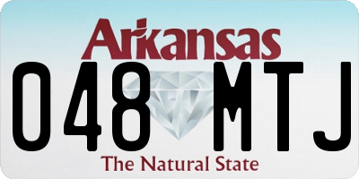 AR license plate 048MTJ