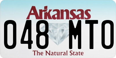 AR license plate 048MTO