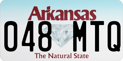AR license plate 048MTQ