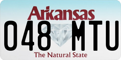 AR license plate 048MTU