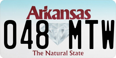 AR license plate 048MTW