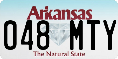 AR license plate 048MTY