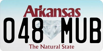 AR license plate 048MUB