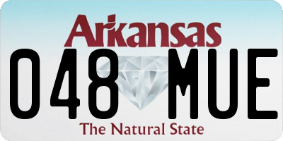 AR license plate 048MUE