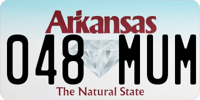 AR license plate 048MUM