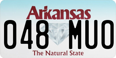 AR license plate 048MUO