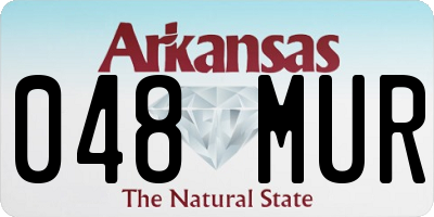 AR license plate 048MUR