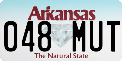 AR license plate 048MUT
