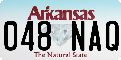 AR license plate 048NAQ