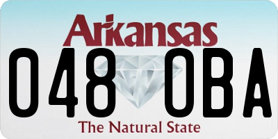 AR license plate 048OBA
