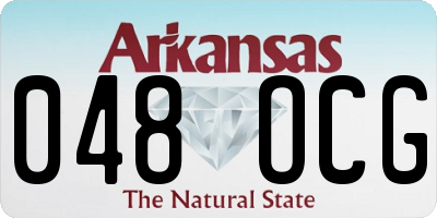 AR license plate 048OCG