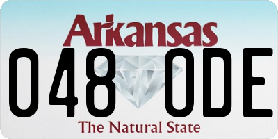 AR license plate 048ODE