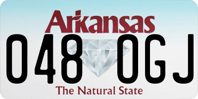 AR license plate 048OGJ