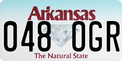 AR license plate 048OGR