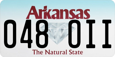 AR license plate 048OII