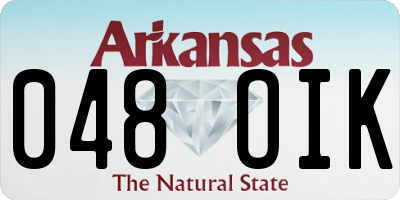 AR license plate 048OIK