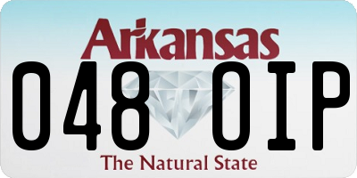 AR license plate 048OIP