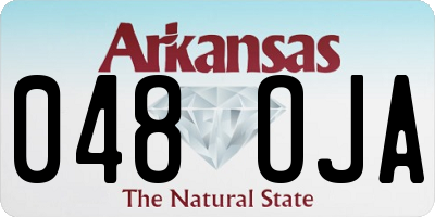 AR license plate 048OJA