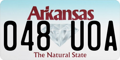AR license plate 048UOA