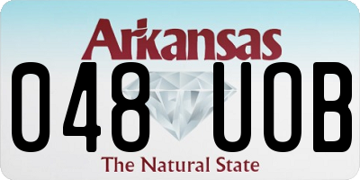 AR license plate 048UOB