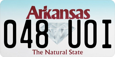 AR license plate 048UOI