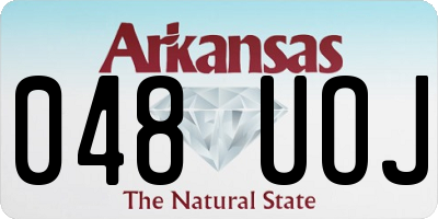 AR license plate 048UOJ