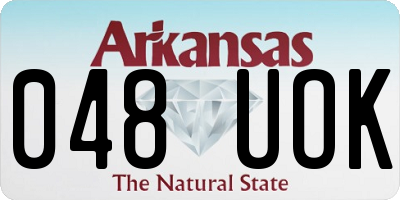 AR license plate 048UOK