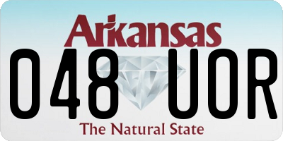 AR license plate 048UOR