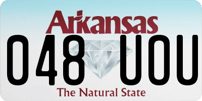 AR license plate 048UOU