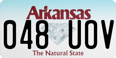 AR license plate 048UOV