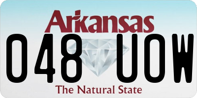 AR license plate 048UOW