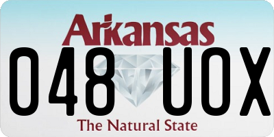AR license plate 048UOX