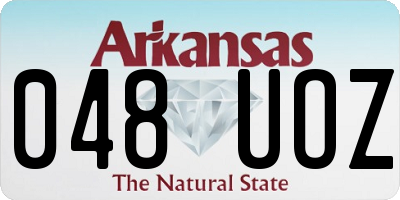 AR license plate 048UOZ