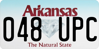AR license plate 048UPC