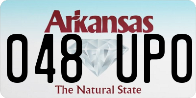 AR license plate 048UPO
