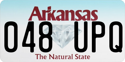 AR license plate 048UPQ