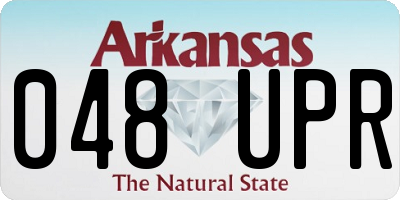AR license plate 048UPR