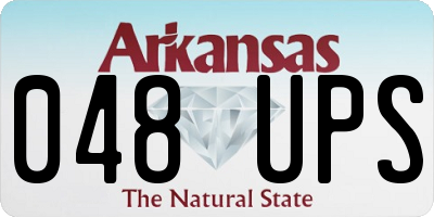 AR license plate 048UPS