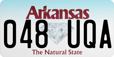 AR license plate 048UQA